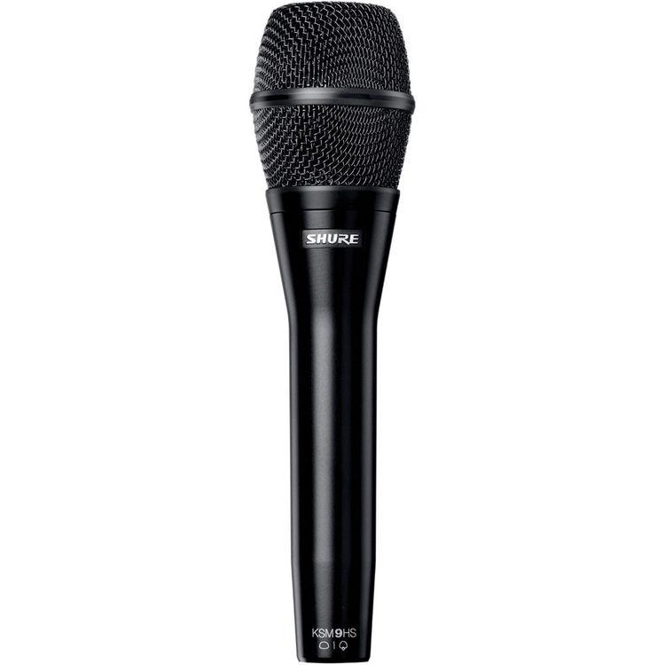 Shure KSM9HS Multi-Pattern Dual-Diaphragm Handheld Vocal Microphone Black - Red One Music