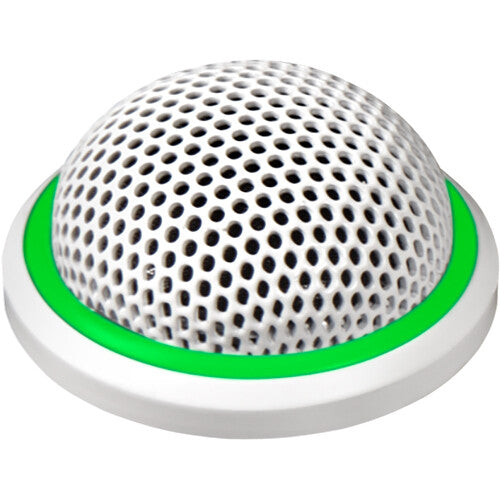 Shure MX395W/O-LED Microflex Low-Profile Omnidirectional Boundary Microphone with Logic-Control LED for Installs - White