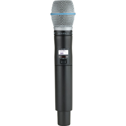 Shure ULXD2/B87A-V50 Émetteur de microphone portable numérique sans fil VHF avec capsule Beta 87A
