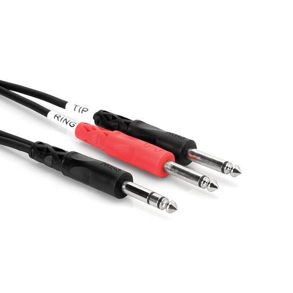Hosa Stp-201 Insert Cable- 14 In Trs To Dual 14 In Ts - 2 M - Red One Music
