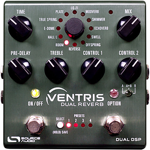 Source Audio SA262 One Series Ventris Dual Reverb Pedal - Red One Music