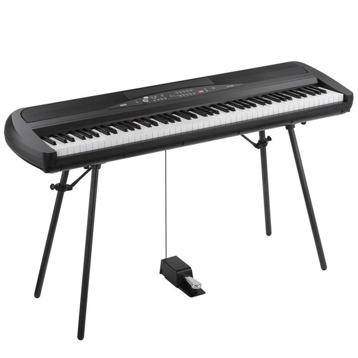 Korg SP280-BK Digital Piano With Stand (Black) - Red One Music