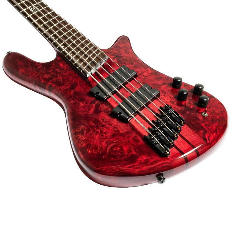 Spector NSDM5INFRD NS Dimension 5 Bass Guitar - Inferno Red Gloss