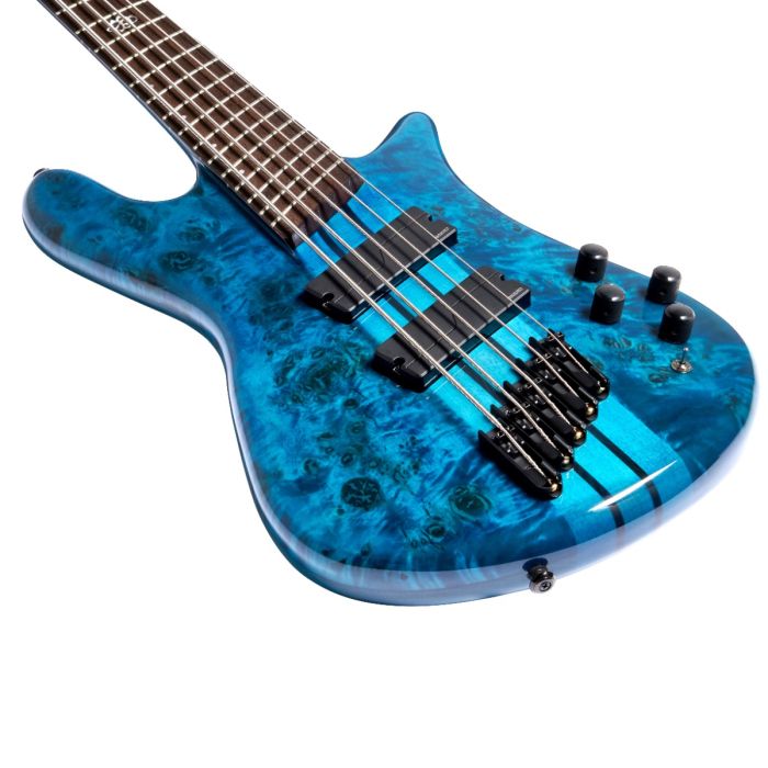 Spector NSDM5BKBL NS Dimension 5 Guitare basse - Noir et bleu brillant