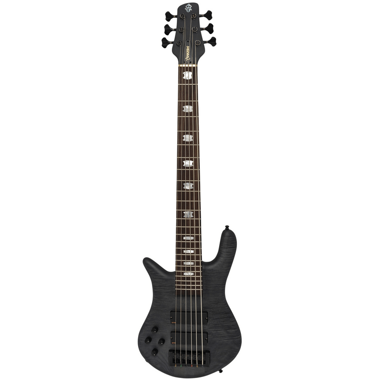 Spector EURO6LXMBKSLH Euro 6 LX 6-String Left Handed Electric Bass Guitar - Trans Black Stain Matte