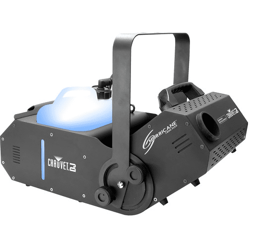 Chauvet Hurricane H1800Flex Compact Water-Based Fog Machine Offers A Manually Adjustable Output Angle Of 180° - Red One Music