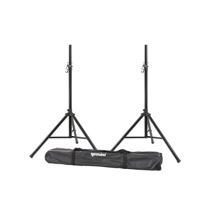 Gemini ST-PACK 74" Dual Speaker Stand with Carry Case, 200 Lbs Per Stand
