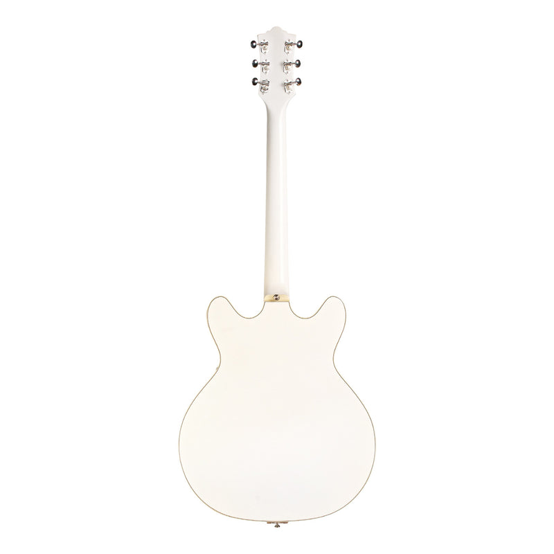 Guild NEWARK STARFIRE V Guitare électrique avec cordier Guild Vibrato - Snowcrest White