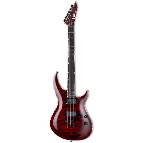 Guitare électrique ESP LTD H3-1000 QM (voir à travers la cerise noire)