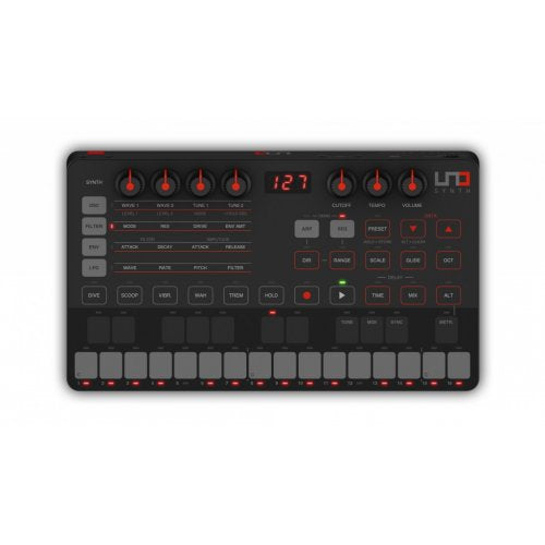 IK Multimedia UNO Synth Analog Synthesizer - Red One Music