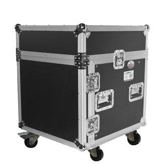 Prox T-10MRLT DJ Combo Flight Case W Laptop Shelf Amp Casters - Red One Music