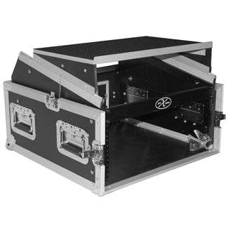 Prox T-4MRLT DJ Combo Flight Case W Laptop Shelf - Red One Music