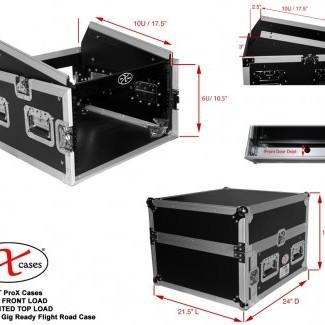 Prox T-6MRLT DJ Combo Flight Case W Laptop Shelf - Red One Music