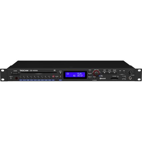 Tascam CD-400U Cd Sd Usb Player With Bluetooth And Am/Fm Tuner - Red One Music