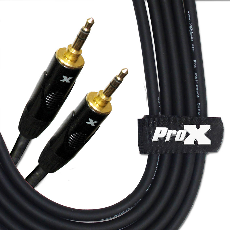 ProX XC-MM05 Câble audio haute performance équilibré TRS-M Mini 1/8" vers TRS-M Mini 1/8" - 5 pi.