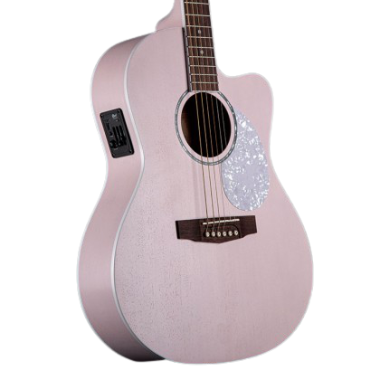Cort JADE-CLASS-PPOP - Guitare acoustique classique à pan coupé - Rose pastel à pores ouverts