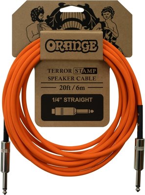 Orange CA041 Câble de haut-parleur de 20' pour timbre de terreur ou autres amplis à pédale
