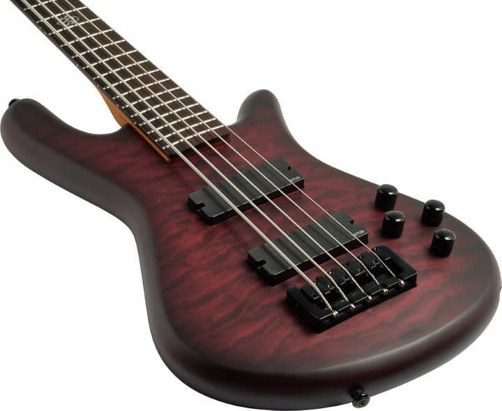 Spector NSPULSE5BCM NS Pulse 5-String Electric Bass w/ EMG Pickups - Black Cherry Matte