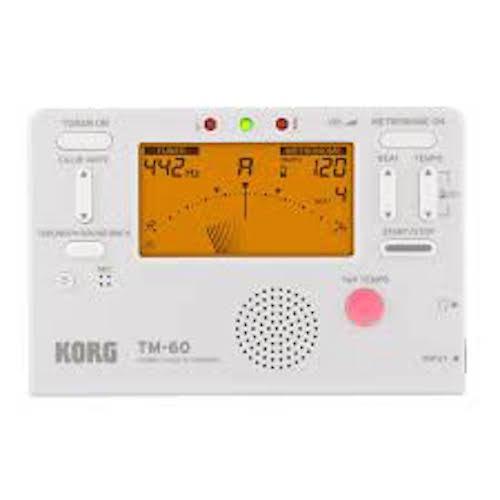 Korg TM60 Metronome Tuner Combo (White) - Red One Music