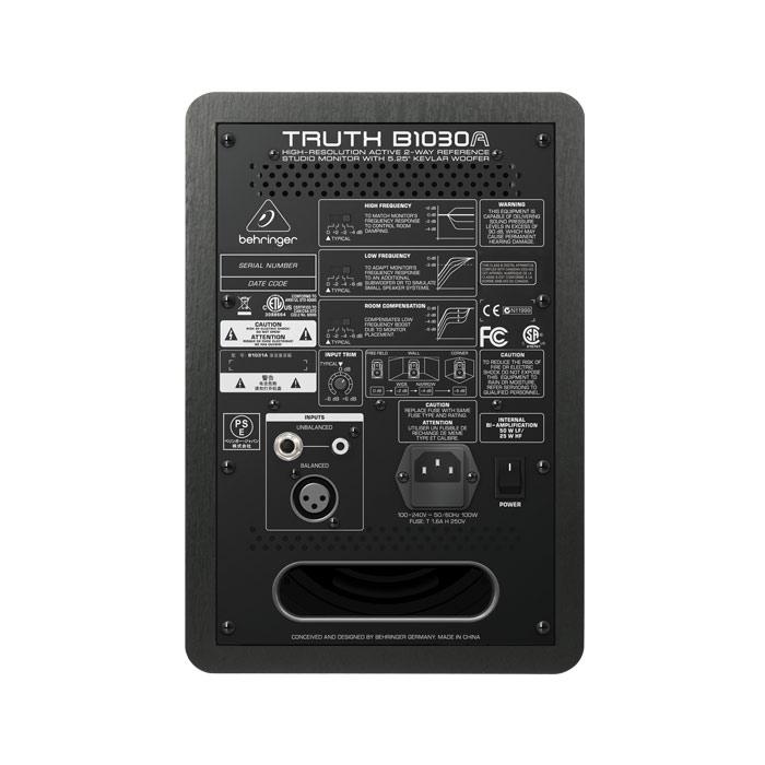 Behringer Truth B1030A Each High-Resolution Active 2-Way Reference Studio Monitor With 525 Kevlar Woofer - Red One Music