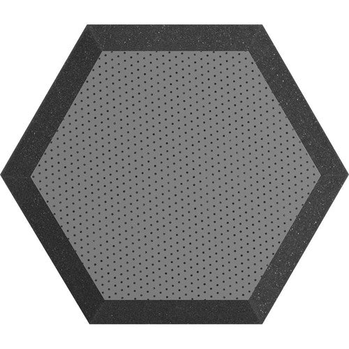 Panneau mural hexagonal en mousse Ultimate Acoustics UA-HX-12GR - 12" [Paquet de 2]