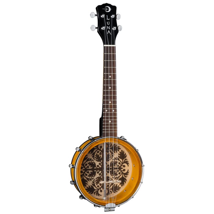 Luna UKE B8 ULU Uke Banjolele Ulu Design (Tobacco Burst) - 8"