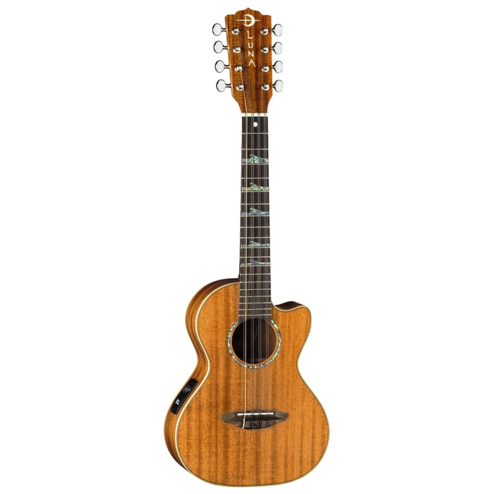 Luna UKE HTT 8 High Tide Tenor 8-String Ukulele (Satin Natural)