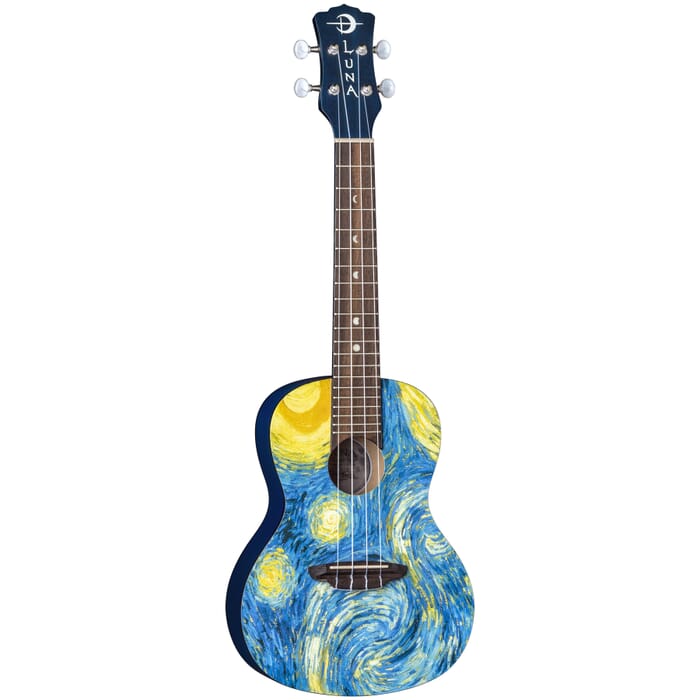 Luna UKE STR C Concert Ukulele (Starry Night)