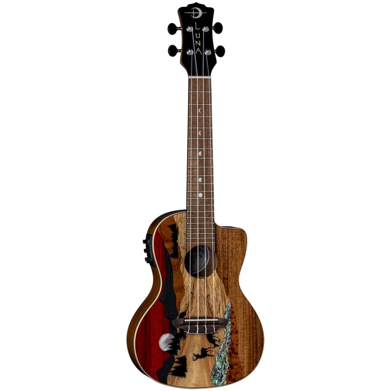 Luna UKE VISTA DEER C Vista Deer Concert Ukulele (Gloss Natural)