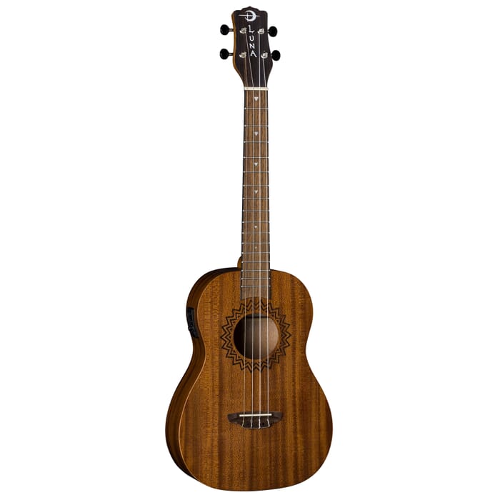 Luna UKE VMB EL Vintage Mahogany Baritone Ukulele (Satin Natural)