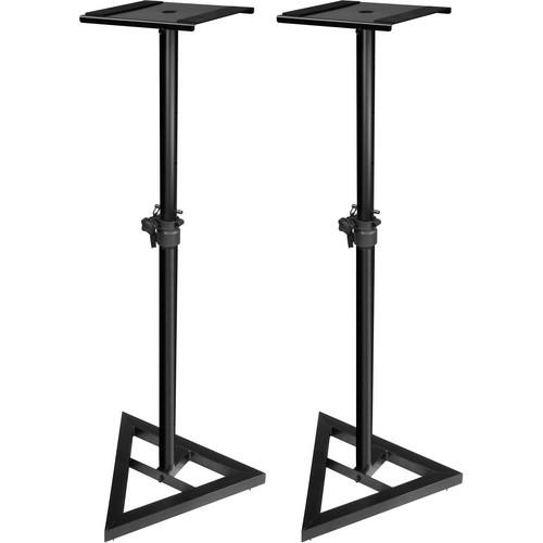 Ultimate Support Js-Ms70 Pair Jamstands Series Studio Monitor Speaker Stands Black Pair - Red One Music