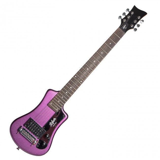 Hofner SHORTY Electric Guitar with 1 Humbucker Pickup Comes with Gig Bag - Purple