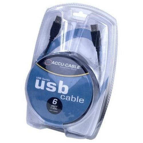 Câble USB A vers USB A d'American DJ USBAA6, 6'