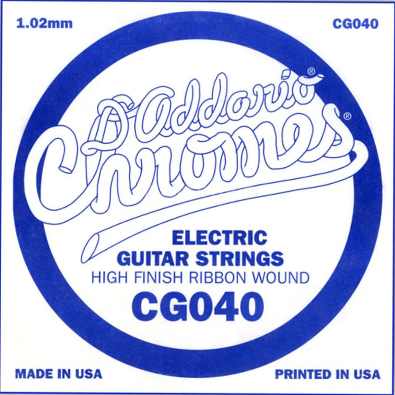 D'Addario CG040 Flat Wound Electric Guitar Single String .040
