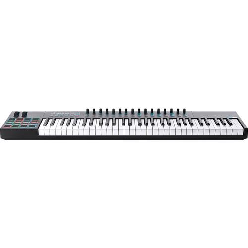Alesis Vi61 61-Key Semi-Weighted Usb Midi Keyboard Controller - Red One Music