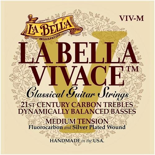 La Bella Vivace Medium Guitar Strings - Red One Music