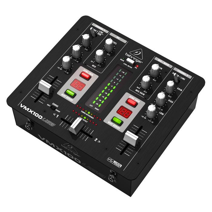 Behringer VMX100USB 2-Channel Dj Mixer With Usb Interface Bpm Counter