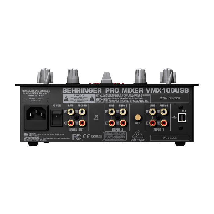 Behringer VMX100USB 2-Channel Dj Mixer With Usb Interface Bpm Counter