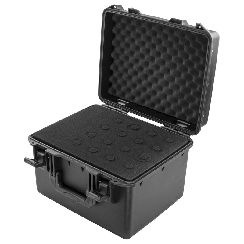 Odyssey VUMIC16 - Handheld Microphone Case (Holds 16) With Storage Compartment