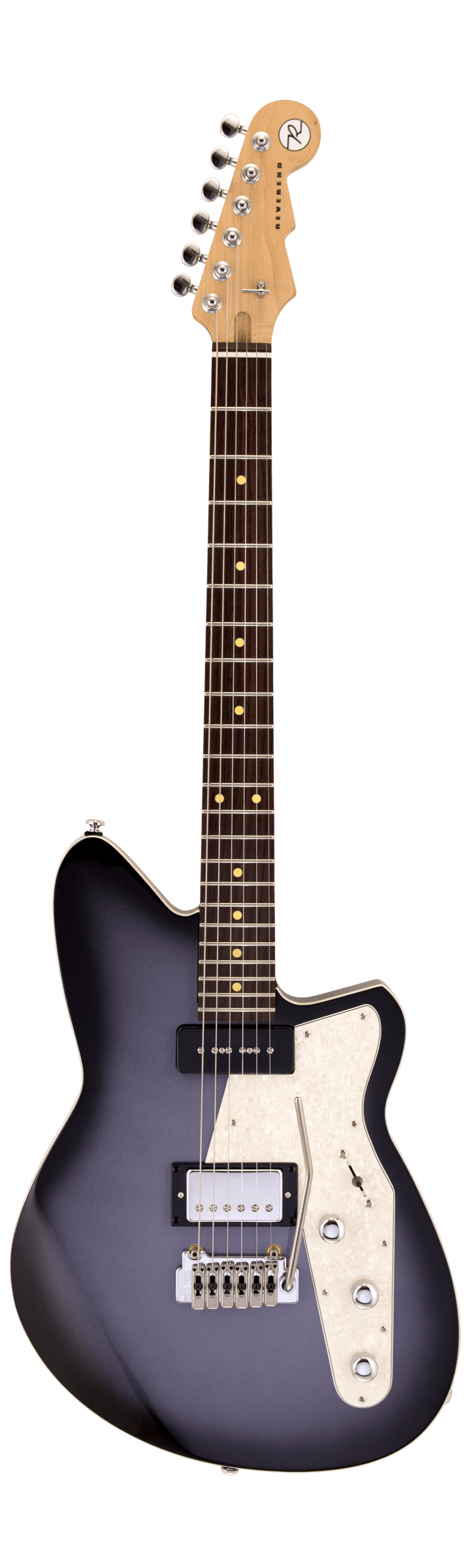 Guitare électrique Reverend DOUBLE AGENT W (Periwinkle Burst)