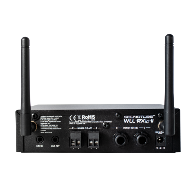 Système émetteur/récepteur sans fil tri-bande non compressé SoundTube WLL-TR-1p-II