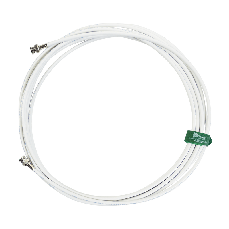 RF LIE WRG8X25 25 ’Cable coaxial RG8X en blanc