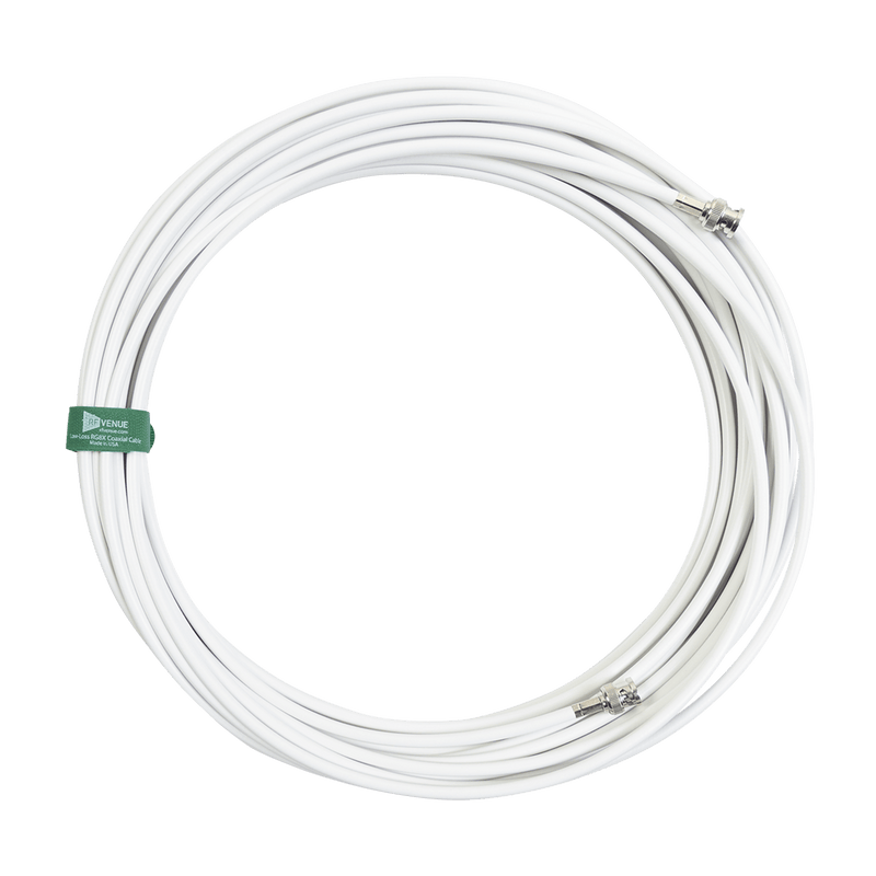 RF VENUE WRG8X50 50’ RG8X Coaxial Cable in White