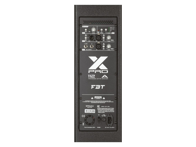 FBT X-Pro 112A 1200W + 300W Enceinte active avec Bluetooth - 12 "+1"