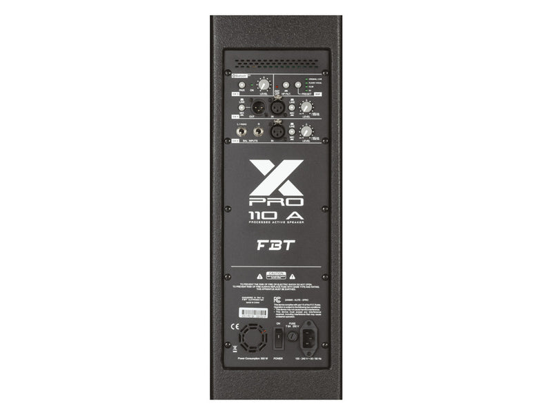 FBT X-PRO 110A 1200W+300W Active Speaker w/Bluetooth - 10" + 1"