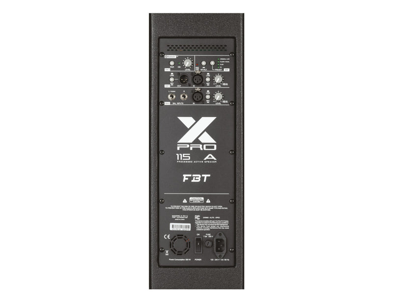 FBT X-PRO 115A 1200W+300W Active Speaker w/Bluetooth - 15"+1"