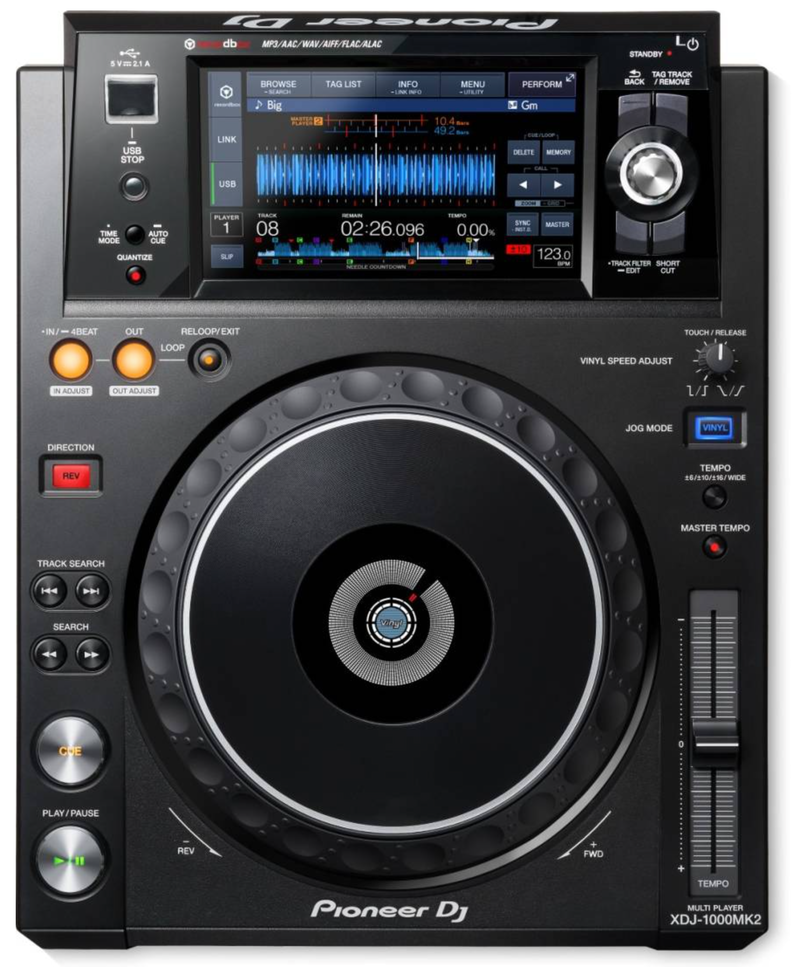 Lecteur multimédia numérique Pioneer DJ XDJ-1000MK2