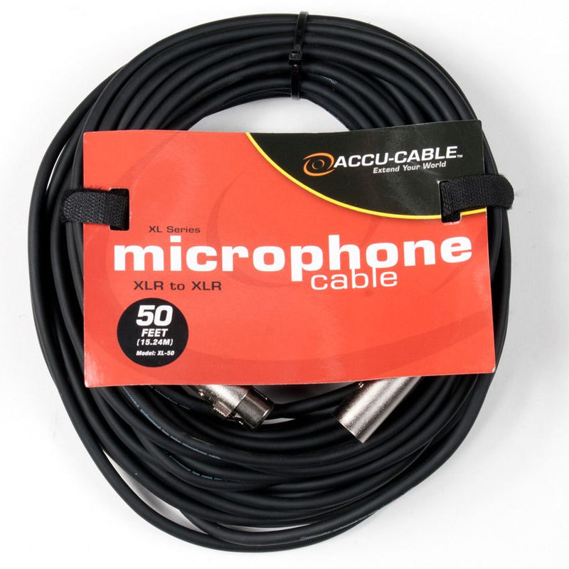 American DJ XL-50 Male to Female XLR Microphone Cable - 50 Feet