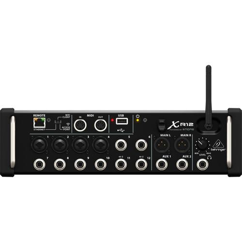 Behringer XR12 X Air 12-Input Digital Mixer For Tablets With 4 Programmable Midas Preamps - Red One Music