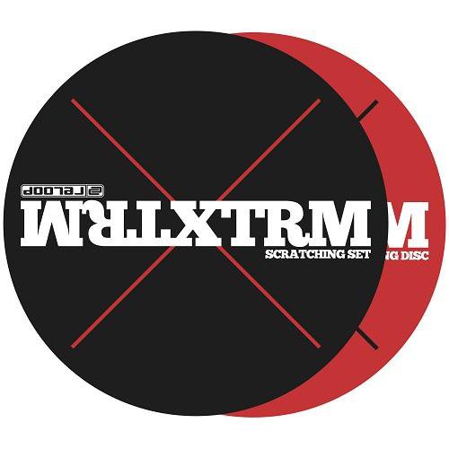 Reloop XTRM Scratching Set  Extreme Scratching Set With Slip Film And Felt Slipmat - Red One Music